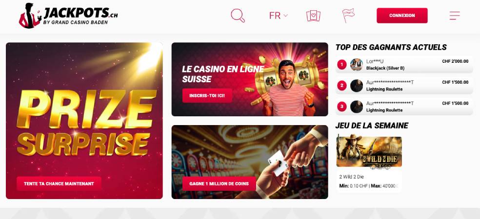 Jackpots top casino online suisse